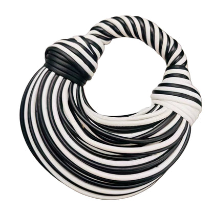 2024 New Fashion Luxury Designer Handbags Woven Noodle Crossbody Bag Rope Knotted Pulled Clutch Bag Women Rainbow Mini Hand Bag