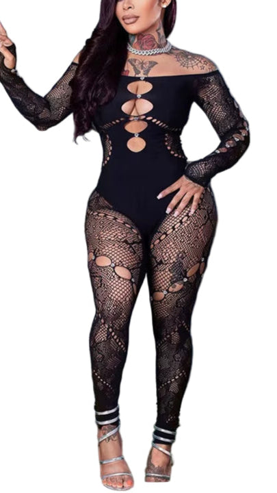  Diamond One Piece Bodycon Jumpsuits