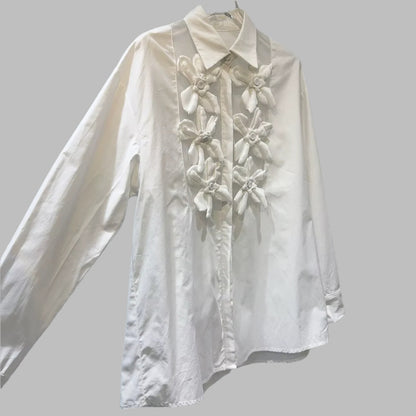 Vintage Casual Long Sleeve Shirt Top Women'S Blouses & Shirts