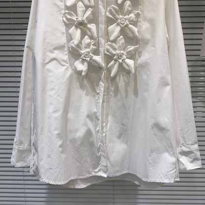 Vintage Casual Long Sleeve Shirt Top Women'S Blouses & Shirts