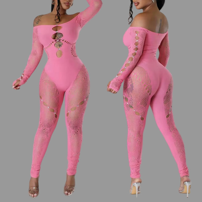  Diamond One Piece Bodycon Jumpsuits