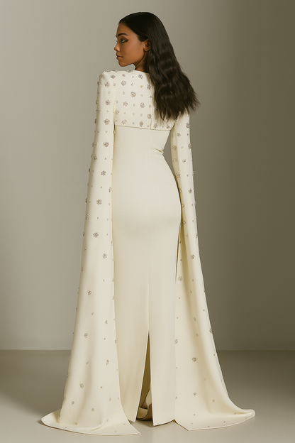 Fleur de Lune Maxi Gown - Elegant Vintage Style for Unforgettable Evenings