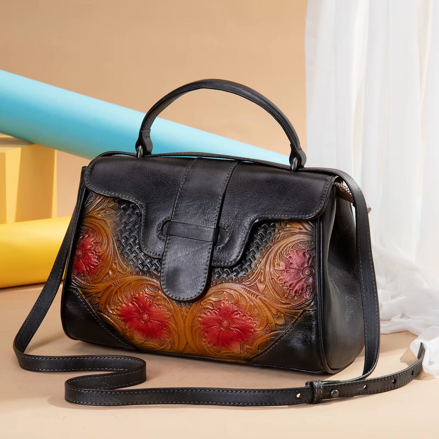 Custom Luxury Handbags Female Top Handle Women Bag Handbag Genuine Leather Handbags for Women