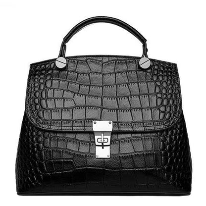 WESTAL Ladies Crocodile Pattern Handbags Large Capacity Luxury Women Hand Bag Genuine Leather Handbag for Women
