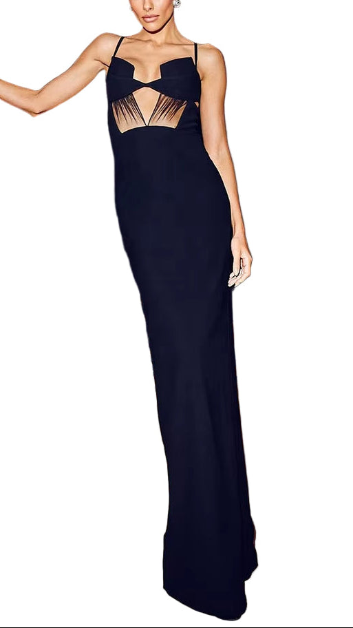 OUDINA New Sleeveless Date Banquet Knitted Female Long Bodycon Dresses Women Elegant Bandage Party Dress