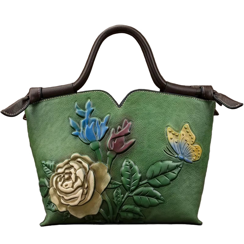 Westal Top Handle Lady Bags Handmade Vintage Hobo Crossbody Handbags Tote Bag Genuine Leather Shoulder for Women