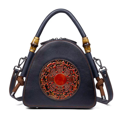 WESTAL Luxury Handmade Embossed Crossbody Bags Women Retro Shell Handbags Women Shoulder Bag Ladies Genuine Leather Handbag