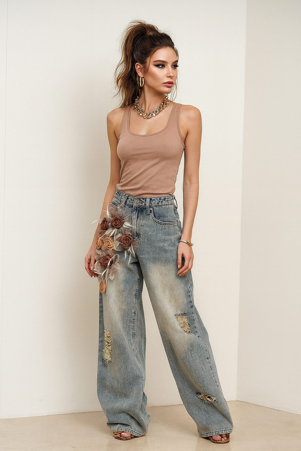 Vintage Bloom Jeans
