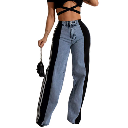 OUDINA Trend Hot Selling Both Sides Tassel Printed Fringed Trousers Casual Pants for Women