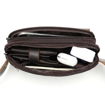 MARRANT Genuine Leather Women Waist Pouch Bag Travel Shoulder Daypack Leather Chest Bags Bags Leather Men Fanny Packs