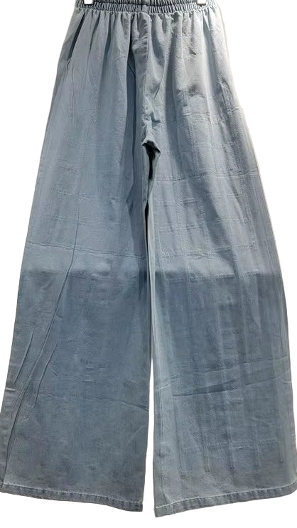 OUDINA Fashion Loose Casual Denim Jacket Set Rhinestones Sparkling Plaid Jeans Set Two Piece Pants Sets