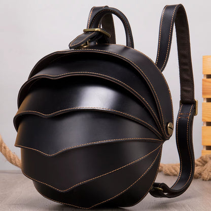 MARRANT Design Genuine Leather Women Men Backpack Large Capacity Waterproof Backpack Travel Outdoor Backpack