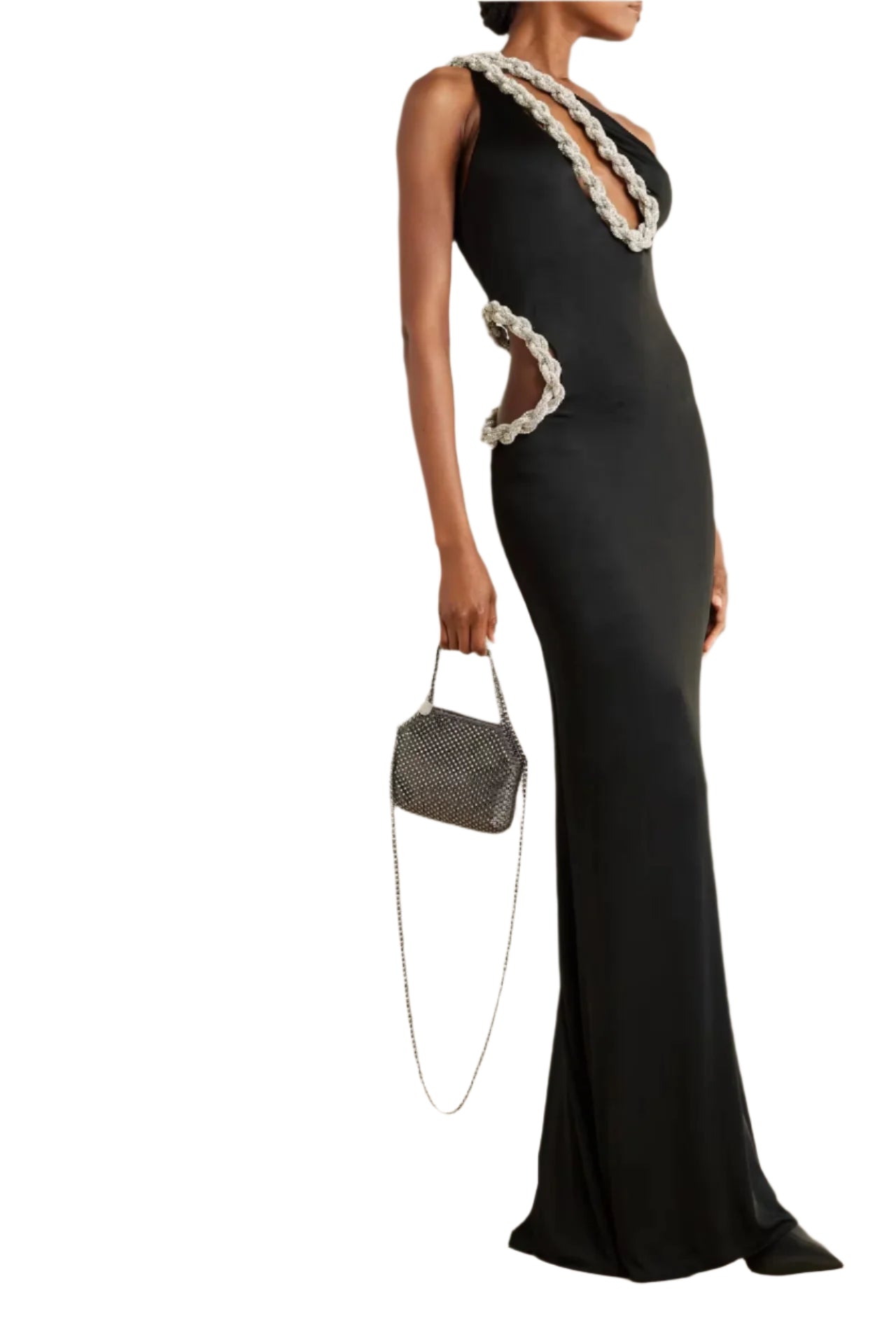  Rhinestone Fishtail Dress 