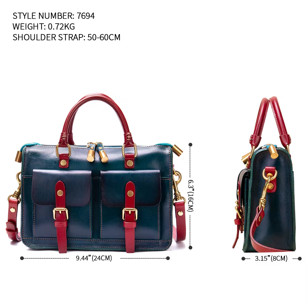 WESTAL Genuine Leather Messenger Bag Crossbody Bags Luxury Handbags Women Small Tote Handbag Shoulder Bags for Women