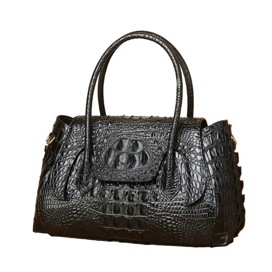 WESTAL Luxury Crocodile Print Genuine Leather Handbag Top Handle Handbags Women Ladies Work Tote Bag Women Handbag