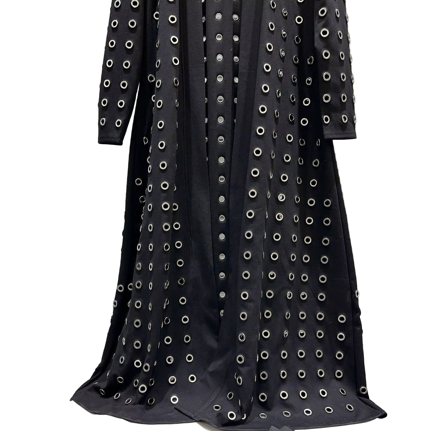 OUDINA New Style Warm Casual Stripe Contrast Color Women Coats Winter and Autumn Ladies Long Coat