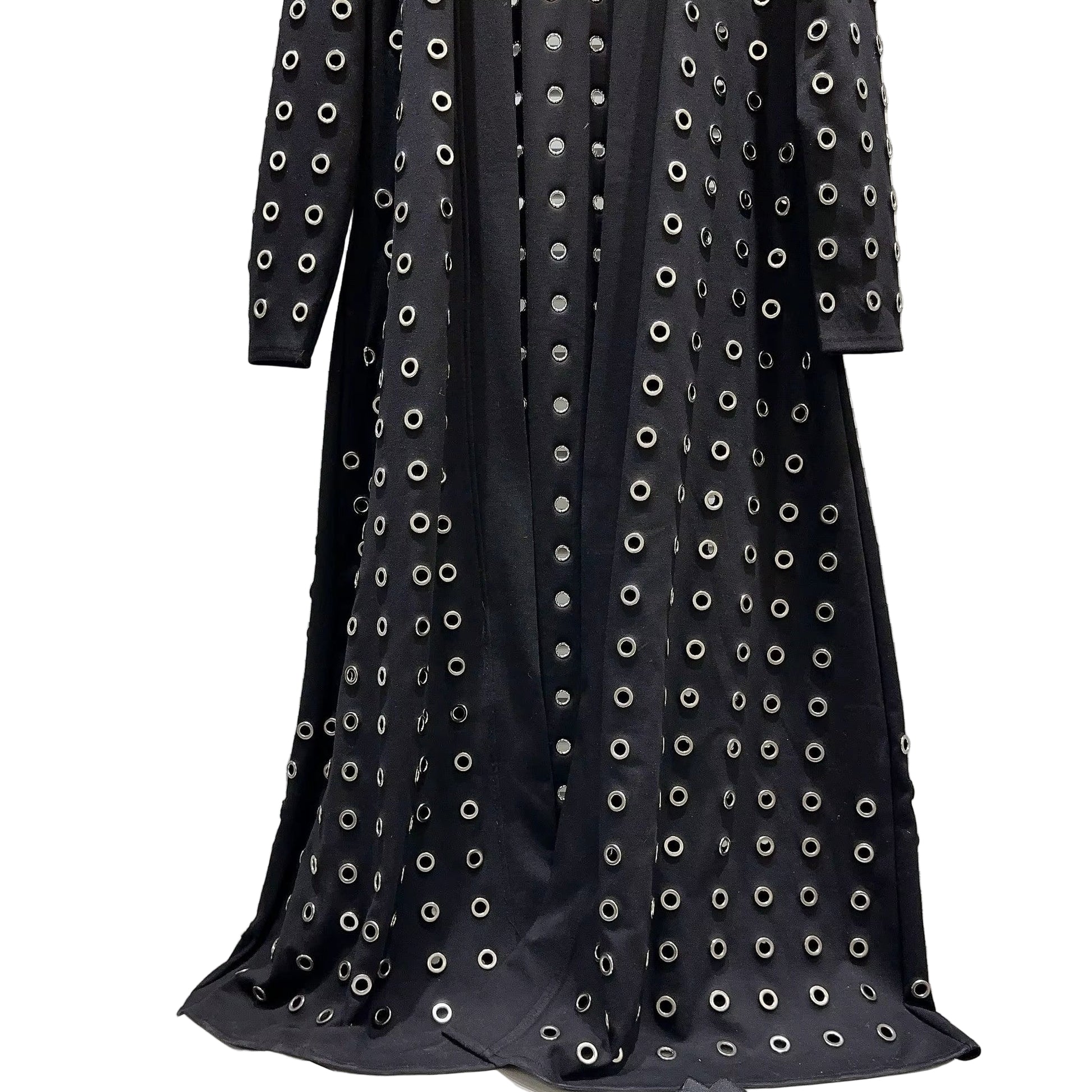 OUDINA New Style Warm Casual Stripe Contrast Color Women Coats Winter and Autumn Ladies Long Coat