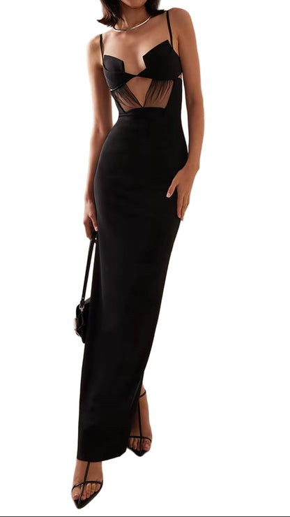 OUDINA New Sleeveless Date Banquet Knitted Female Long Bodycon Dresses Women Elegant Bandage Party Dress