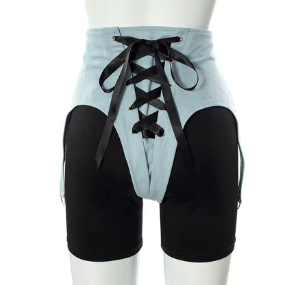Biker Two Piece Sets Shorts