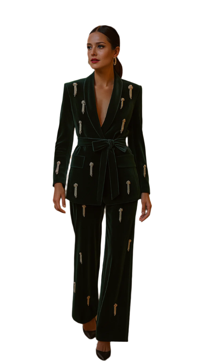 Elevate Your Style with the Pre-Order Vilate Diamond Blazer Suit