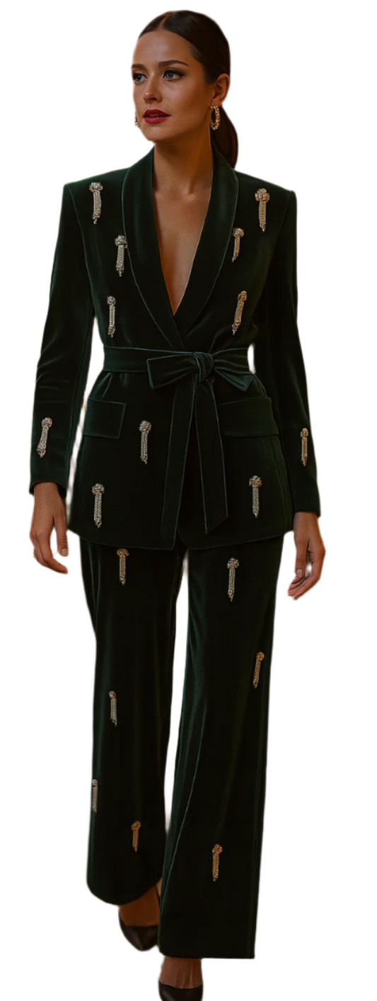 Elevate Your Style with the Vilate Diamond Blazer Suit