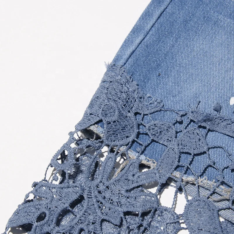 Shadow Bloom Denim Set”