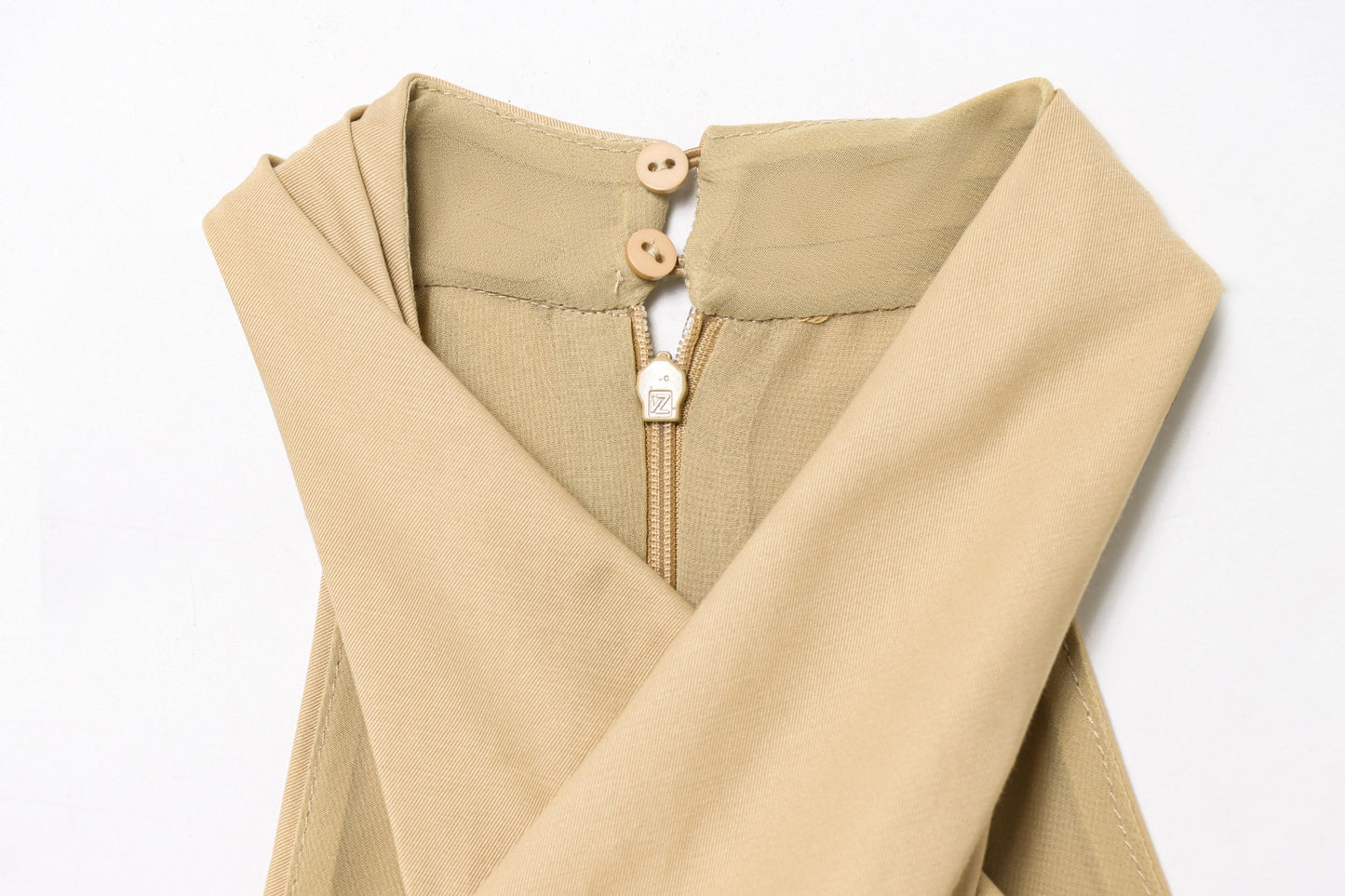 Sandstone Halter Midi Dress