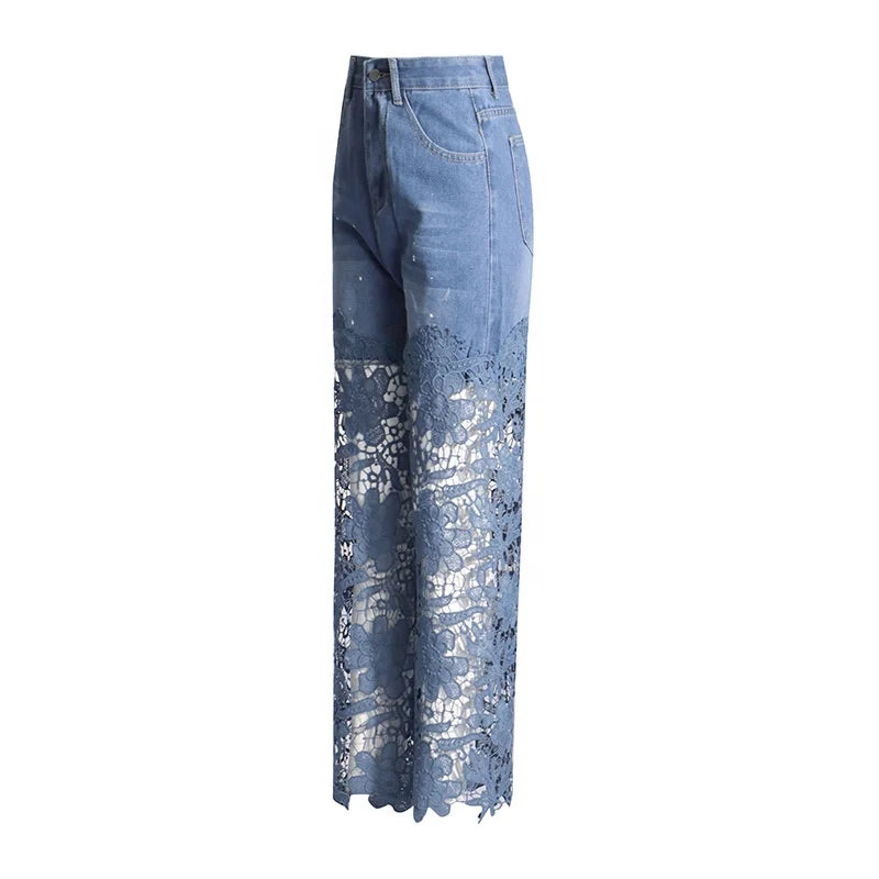 Shadow Bloom Denim Set”