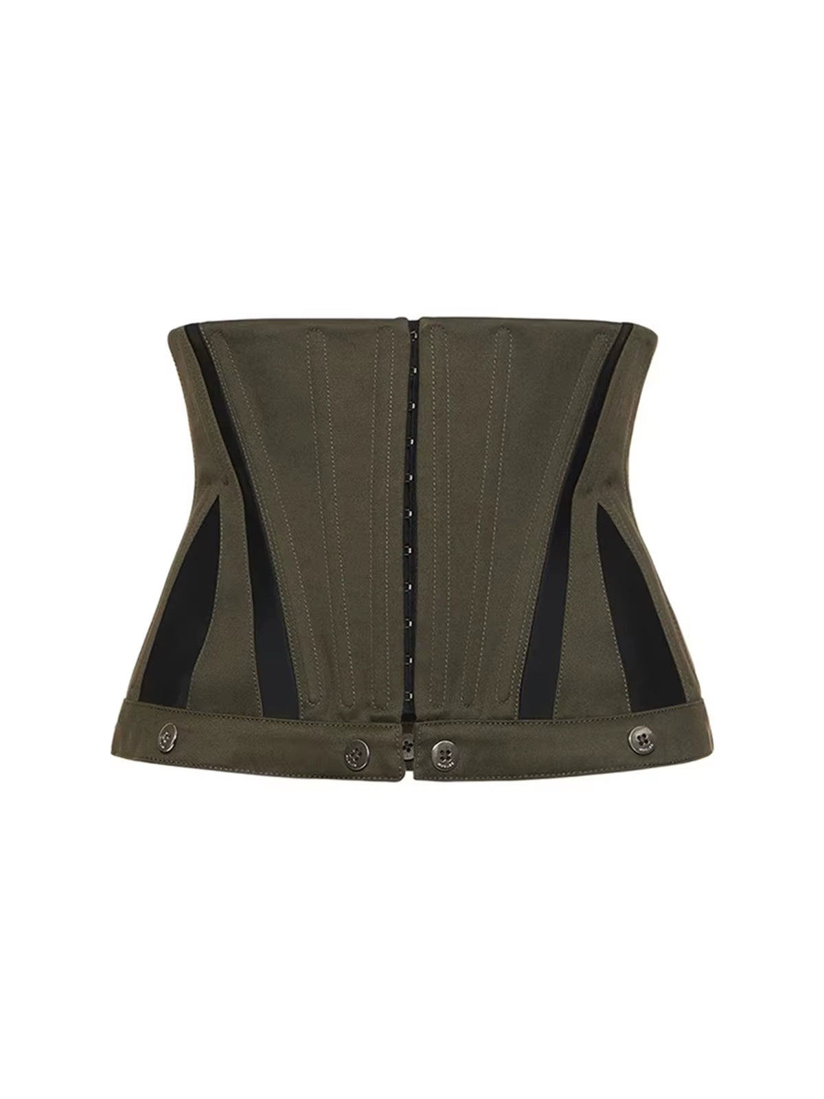 OUDINA Streetwear Wholesale Fishbone Stereotyped Green Loose High Waist Wide Leg Pants Trousers Womens Cargo Pants