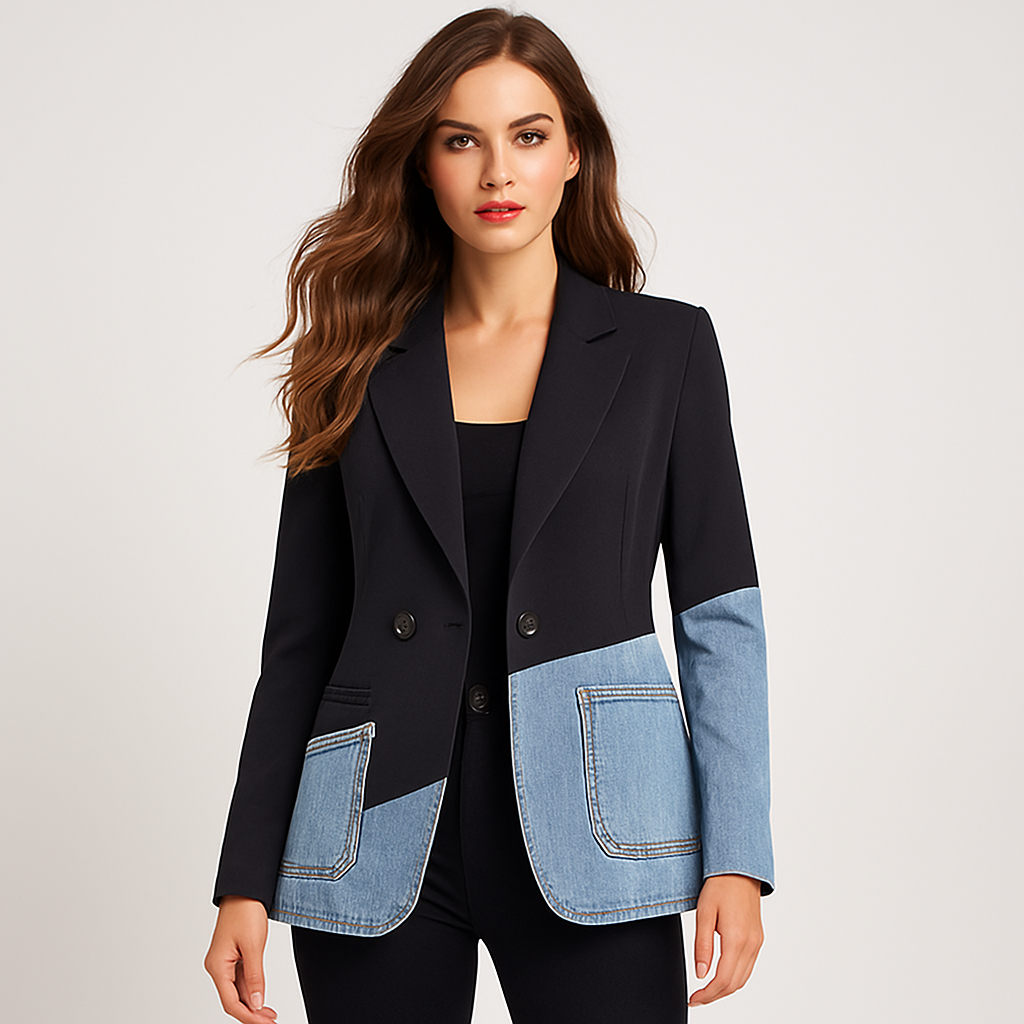Elevate Your Style with The Urban Contrast Blazer - A Chic Blend of Classic and Modern