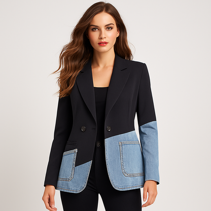 Elevate Your Style with The Urban Contrast Blazer - A Chic Blend of Classic and Modern