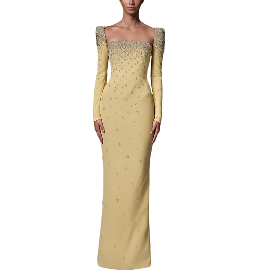 Amethyst Grace” Evening Gown