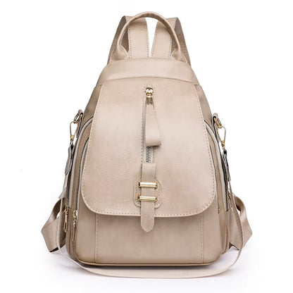 2024 New Women Leather Backpacks Vintage Shoulder Bag Female Backpack Ladies Travel Backpack School Bags for Girls Bagpack