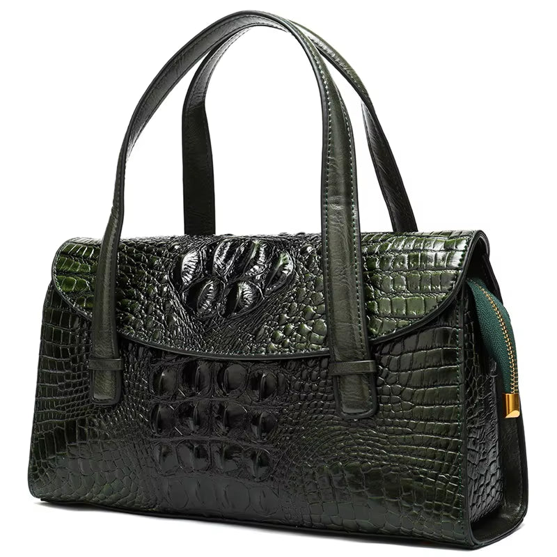 Custom Crocodile Print Women Leather Handbag Ladies Shoulder Crossbody Bags Genuine Leather Women Bag Handbags