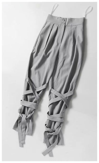 OUDINA Customized Ladies Casual Straight Leg Solid Formal Pant Trousers Pants for Women