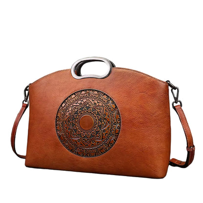 WESTAL Designer Handmade Handbag Top Handle Satchel Bag Totem Tote Bag Luxury Genuine Leather Handbag for Women