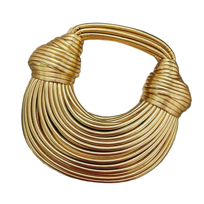 2024 New Fashion Luxury Designer Handbags Woven Noodle Crossbody Bag Rope Knotted Pulled Clutch Bag Women Rainbow Mini Hand Bag