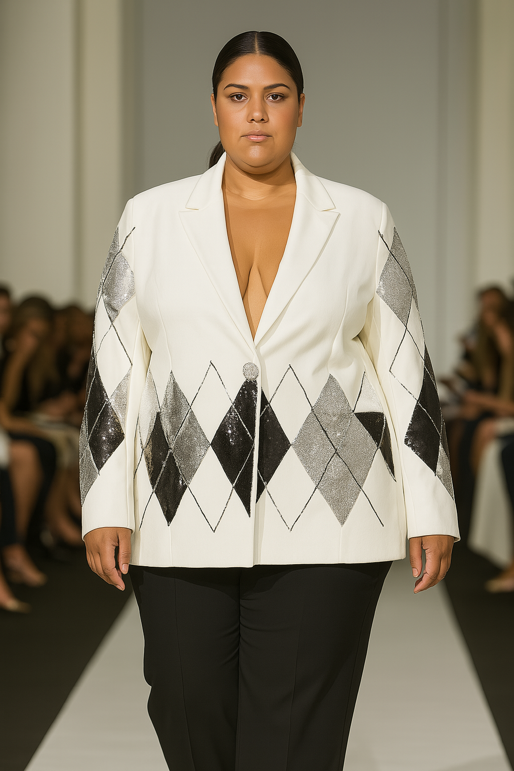 Glamorous Collage Sequin Blazer for Women - Elevate Your Style with Sparkle and Elegance