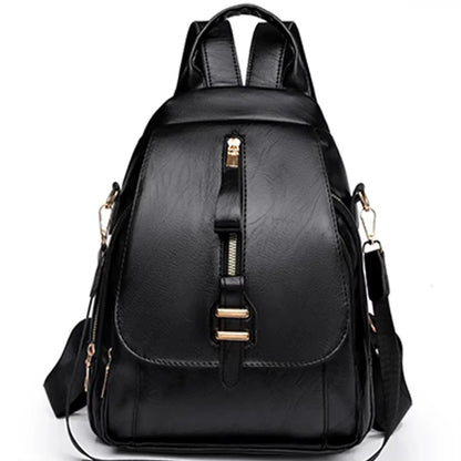 2024 New Women Leather Backpacks Vintage Shoulder Bag Female Backpack Ladies Travel Backpack School Bags for Girls Bagpack