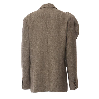 OUDINA Fashion Flower Stripes Blazers Jacket Embroidery Women Blazers Formal Women'S Suits Blazers