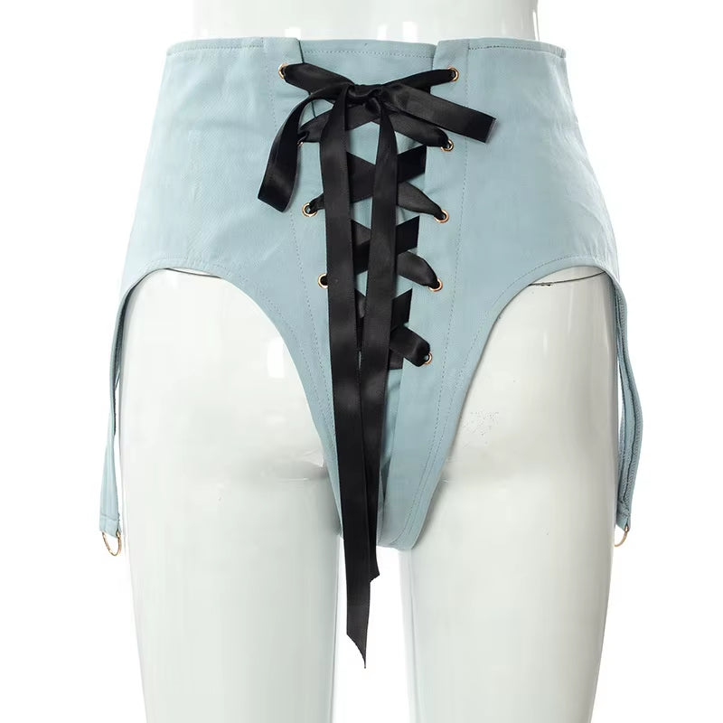 Biker Two Piece Sets Shorts