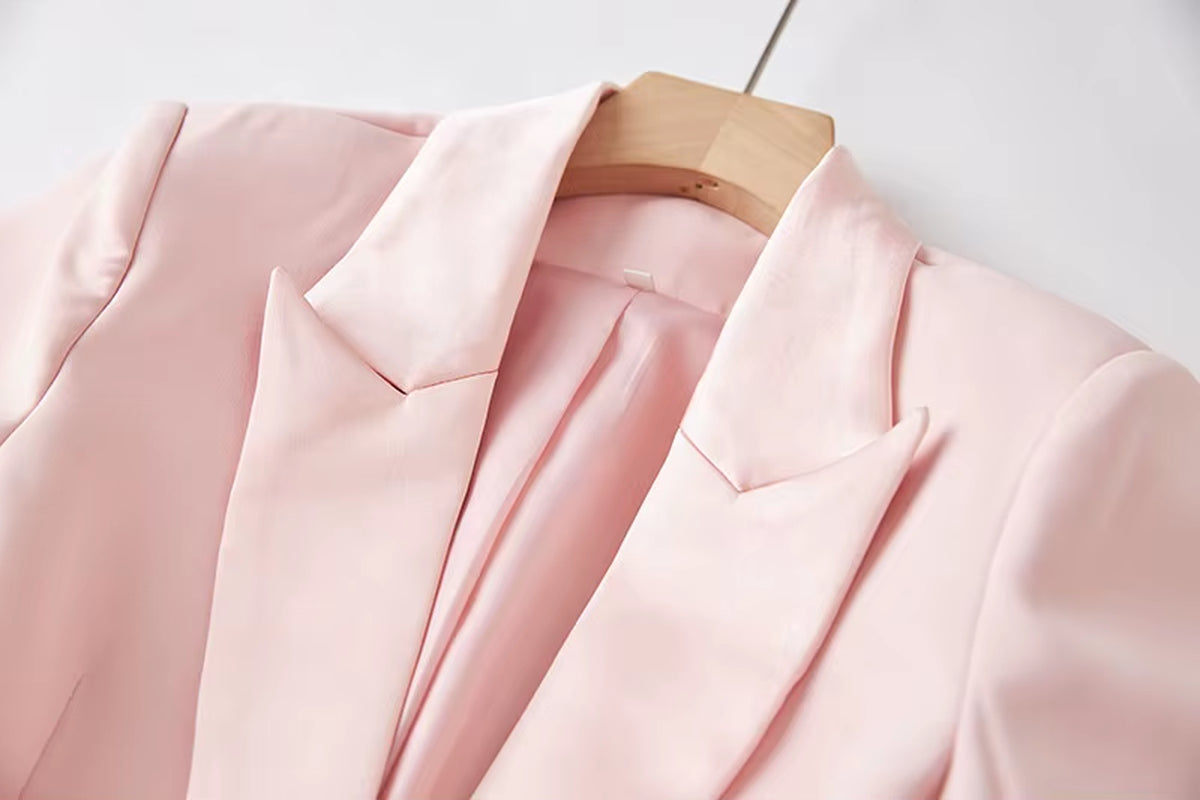 OUDINA Wholesale New Casual Blazer Female Office Wear Pant Suits Two Piece Sets Women Elegant Ladies Suit Set