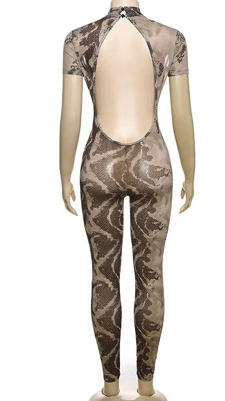 TESSA - Backless Bodycon Jumpsuit