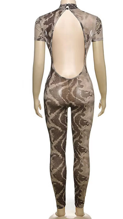 TESSA - Backless Bodycon Jumpsuit