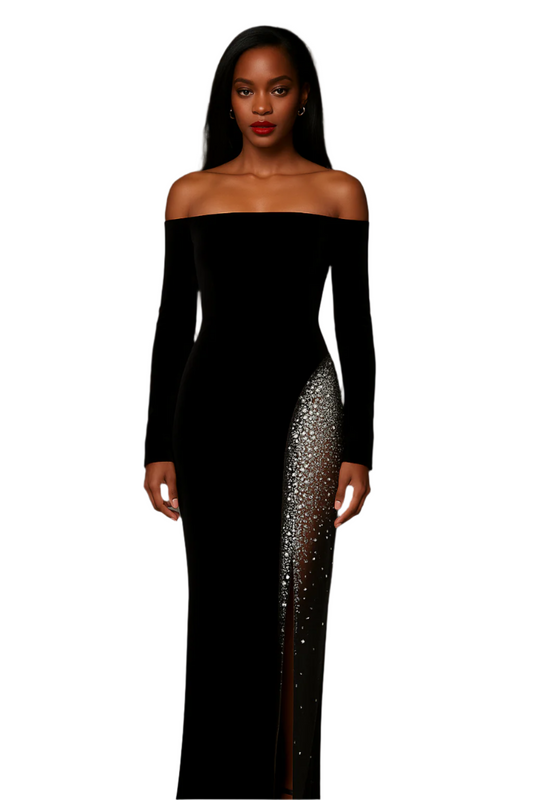 Elegant Rouge Haute Gown for Unforgettable Evening Events