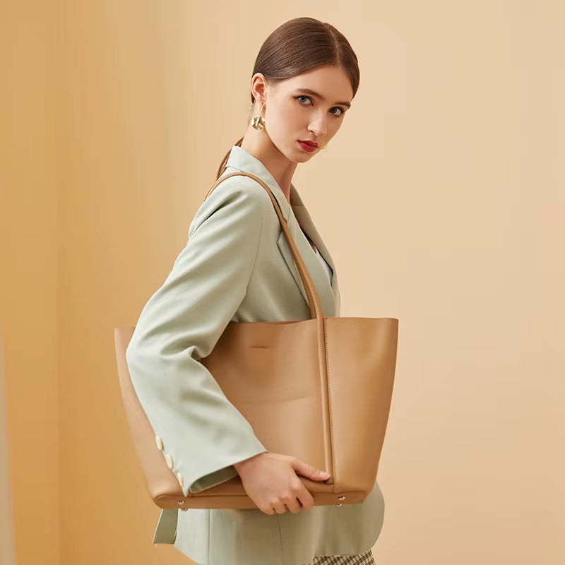 WESTAL Casual Korean Tote Bag High Quality Genuine Leather Tote Bag Handbags Leather Tote Bags for Women