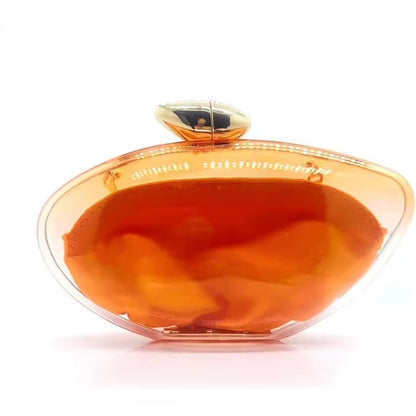Transparent Acrylic Evening Bags Women Boutique Graduated Color Oval-Shaped Clutch Purses Women Shoulder Totes Handbags