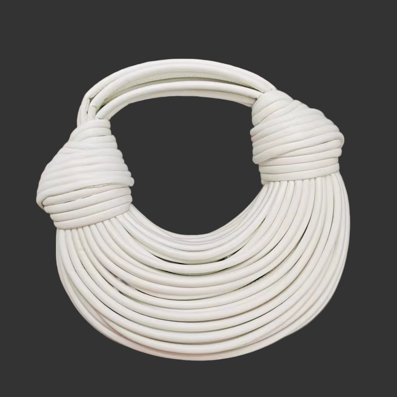 2024 New Fashion Luxury Designer Handbags Woven Noodle Crossbody Bag Rope Knotted Pulled Clutch Bag Women Rainbow Mini Hand Bag