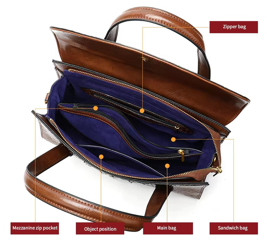 Custom Crocodile Print Women Leather Handbag Ladies Shoulder Crossbody Bags Genuine Leather Women Bag Handbags