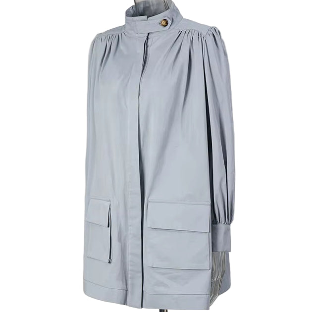 OUDINA Street Fashion Women'S Clothing Casual Long Sleeve Buttoned Loose Denim Jacket Women Jackets